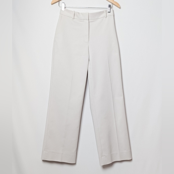 BABATON Agency Pant Crop Pleated Trouser Straight Leg Matte Pearl Straight Leg - Picture 9 of 15